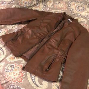 Faux leather jacket